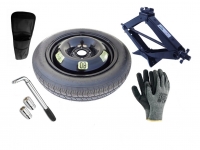 Set - Ruotino di scorta DACIA JOGGER R16 4x100x60,1 + Giradadi + Crick + Custodia per crick